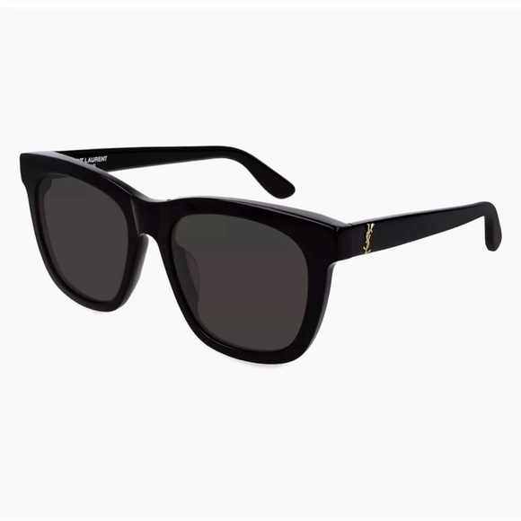 Saint Laurent YSL Black/ Gold SL M24/K Monogram 55MM Rectangular Sunglasses main image 6
